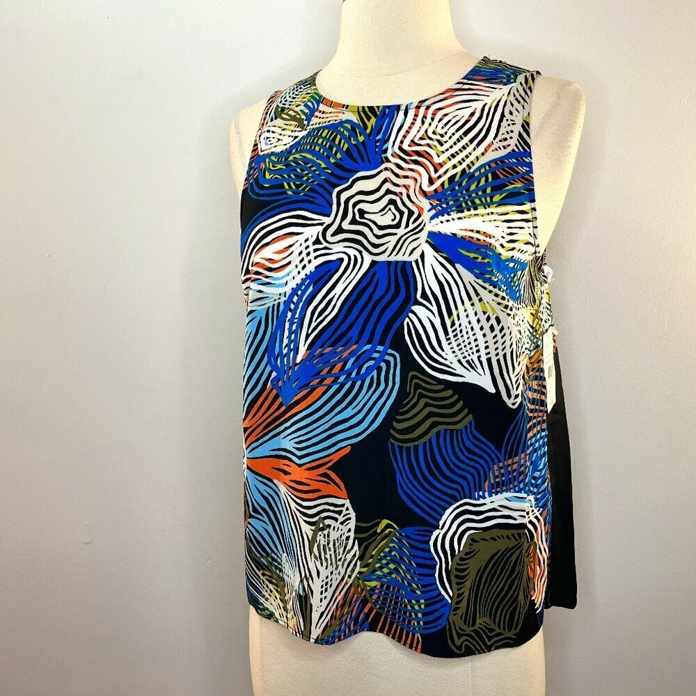 1. STATE Women's Colorful Sleeveless Blouse - Size Small - NWT $69